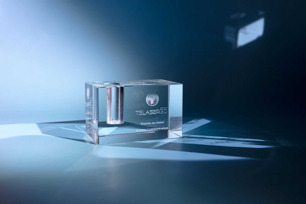 Clé USB en verre