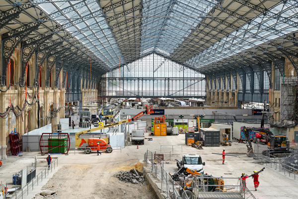 Les travaux de la gare d'Auterlitz