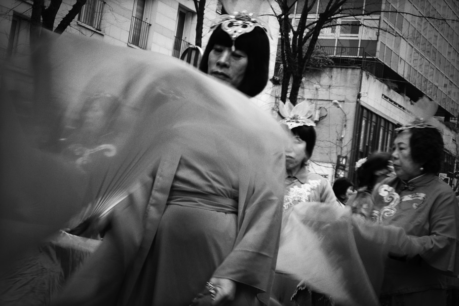 Défilé du nouvel an chinois à Paris avenue d'Ivry et de Choisy