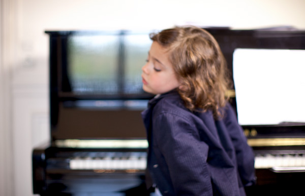 Portrait de jeune pianiste