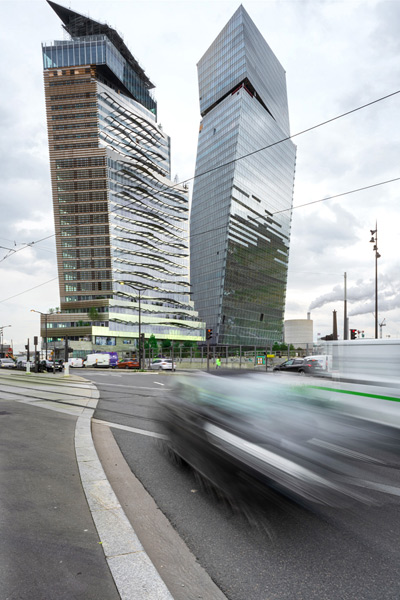 Les Tours Duo à Paris 13. Architecte Jean Nouvel